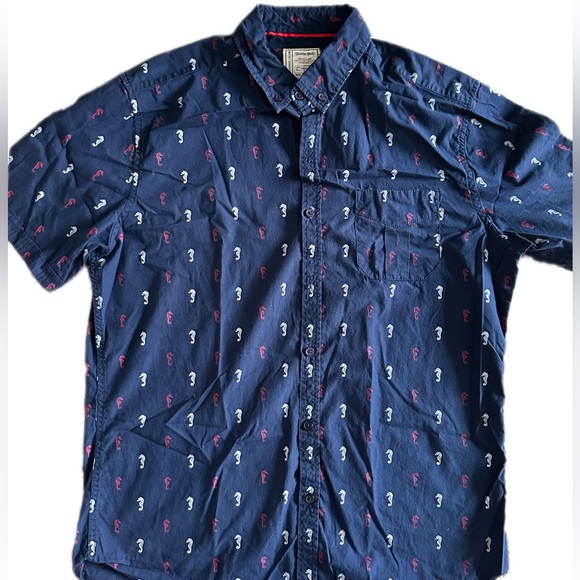 Alexander Julian Other - Alexander Julian Navy and Red Patterned Shirt 100% cotton